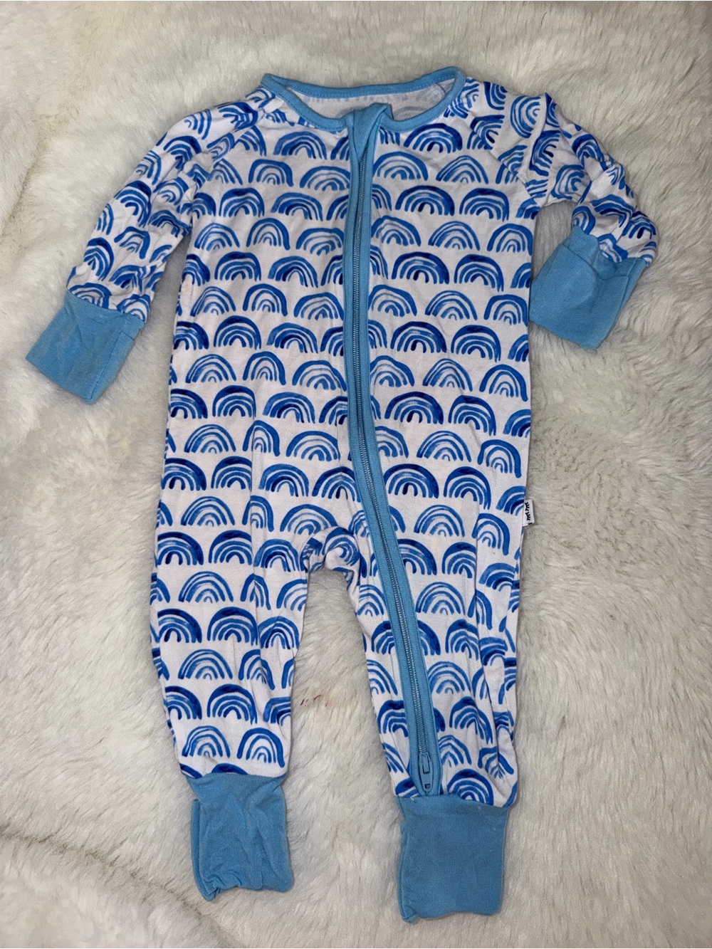 Little Sleepies Blue Rainbow newborn